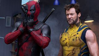 Ryan Reynolds as Deadpool and Hugh Jackman as Wolverine in Deadpool & Wolverine (2024).