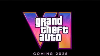 A screenshot of the Grand Theft Auto 6 trailer logo screen.